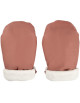 Moufles pour poussette en polaire "Terracotta"