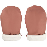 Moufles pour poussette en polaire "Terracotta"