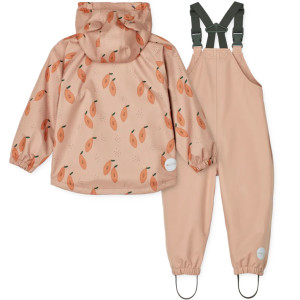 Ensemble Veste + Salopette enfant en PET recyclé Dakota "Papaye Tuscany" Liewood