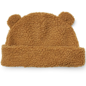 Bonnet bébé polaire en PET recyclé Bibi Ours "Golden Caramel" Liewood