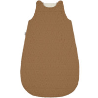 Turbulette hiver en double gaze de coton matelassée "Caramel" (0-12 mois) Bebel