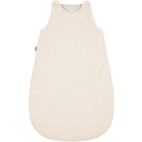 Turbulette hiver en double gaze de coton matelassée "Crème" (0-12 mois) Bebel