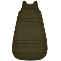 Turbulette hiver en double gaze de coton matelassée "Kaki" (12-36 mois)