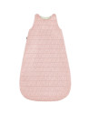 Turbulette hiver en double gaze de coton matelassée "Vieux Rose" (12-36 mois)