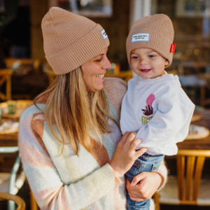 Bonnet en laine Pop "Champagne" (Maman) Hello Hossy
