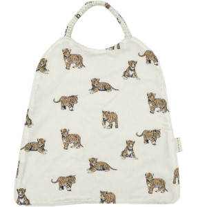 Bavoir à élastique en coton César "Tigre" (6-36 mois) Minilane