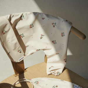 Bavoir manches longues imperméable (12-36 mois) en PET recyclé Merle "Pêches" Liewood