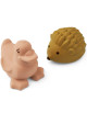 Jouets de bain en caoutchouc naturel Henrik "Tuscany Rose/Caramel Doré" (x2)