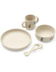 Coffret repas bébé en silicone Vivi "Safari"