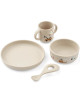 Coffret repas bébé en silicone Vivi "Véhicules Urgences"