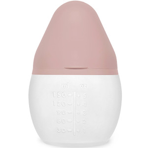 Biberon anti-colique en silicone BibRond (150ml) "Blush" Elhée