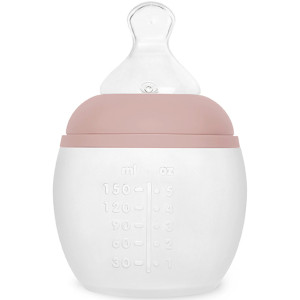 Biberon anti-colique en silicone BibRond (150ml) "Blush" Elhée