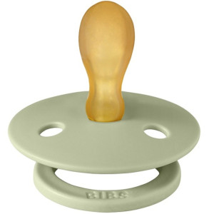 Tétines symétriques en caoutchouc naturel (0-6 mois) "Ivoire/Vert Sauge" Bibs