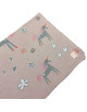 Couverture bébé en tricot de coton bio "Licorne" (80x100 cm)