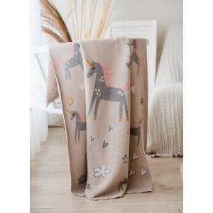 Couverture bébé en tricot coton bio "Licorne" (80x100 cm) Kaiser