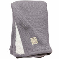 Couverture bébé hiver en polaire Winter "Gris Foncé" (80x100 cm)