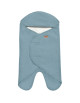 Couverture Babynomade en double polaire "Bleu Baltique" (0-6 mois)