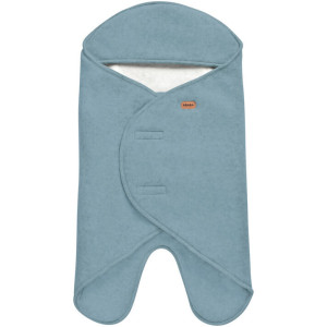 Couverture bébé Babynomade en double polaire "Bleu Baltique" (0-6 mois) Red Castle