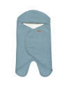 Couverture Babynomade en double polaire "Bleu Baltique" (0-6 mois)