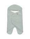 Couverture Babynomade en double polaire "Vert Sauge" (0-6 mois)