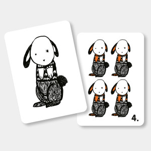 Cartes bébé noir & blanc Flash Cards "Ferme" Mini Coco