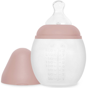 Biberon anti-colique en silicone BibRond (240ml) "Blush" Elhée