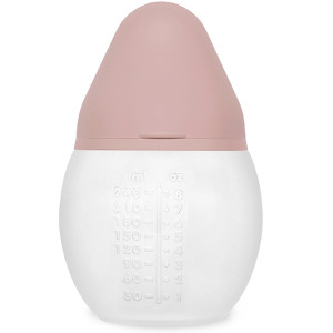 Biberon anti-colique en silicone BibRond (240ml) "Blush" Elhée