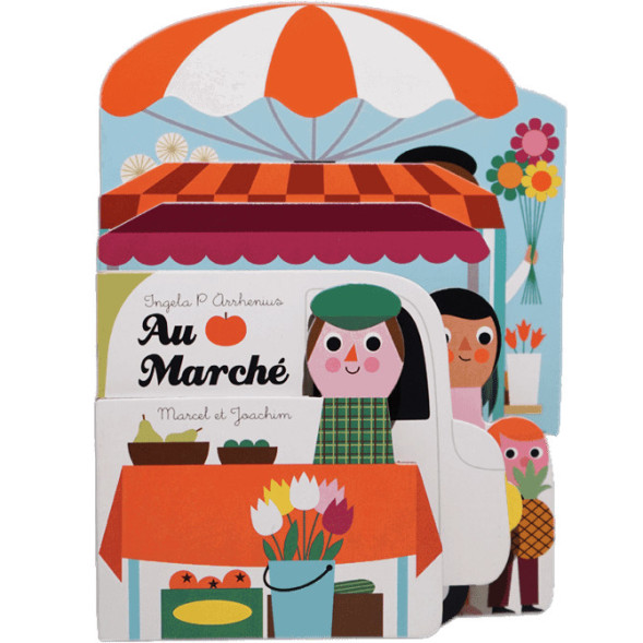 Livre bébé imagier en carton "Au Marché" (0-3 ans) d'Ingela P. Arrhenius
