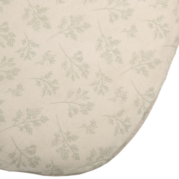 Drap housse pour berceau KUMI/KUKO en coton bio "Pearl Blossom" (40 x 68 cm)