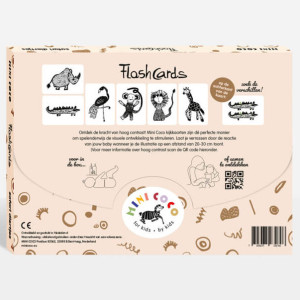 Cartes bébé noir & blanc Flash Cards "Safari" Mini Coco