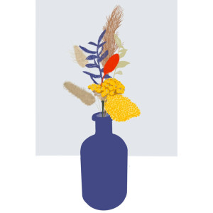 Carte Postale FLEURS "Vase de Londres"  Mapa-chali