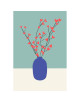 Carte Postale FLEURS "Vase Fleurs de Coeurs"
