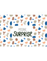 Carte Postale MESSAGE SURPRISE "Bleu"
