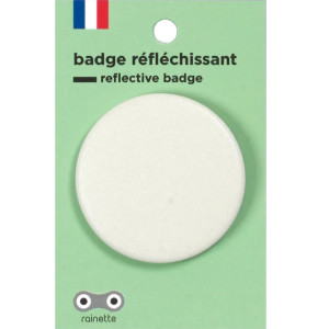 Badge réfléchissant pour vélo "Blanc" Rainette