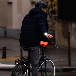 Badge réfléchissant pour vélo "Blanc" Rainette