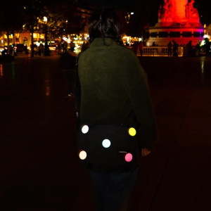 Badge réfléchissant pour vélo "Blanc" Rainette
