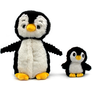 Peluche Ptipotos "Le Pingouin Noir" (25 cm) Déglingos