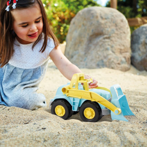 Camion pelleteuse en plastique recyclé "Bleu" (2-6 ans) Green Toys