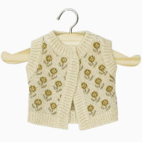 Gordis - Cardigan Léonie en tricot "Fleurs des champs" pour poupon Gordis