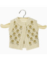 Gordis - Cardigan Léonie en tricot "Fleurs des champs" pour poupon Gordis