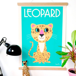 Affiche leopard - omm design -