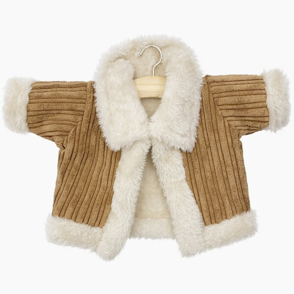 Gordis - Manteau bohème Swann en velours "Havane" pour Poupon Gordis