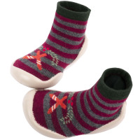 Chaussons Chaussettes à semelle souple "Skis"