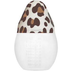Biberon anti-colique en silicone BibRond (240ml) "Graou" Elhée