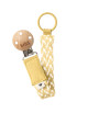 Attache sucette en coton bio Paci Braid "Pale Butter/Ivoire"