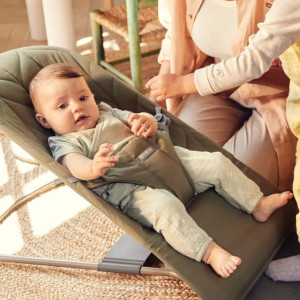 Transat bébé évolutif Balance Bliss Pétale "Vert Foncé" Babybjörn