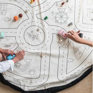 Sac rangement jouets /Tapis de jeu enfant "Playville" Play and go