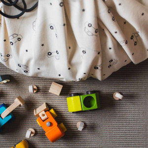 Sac rangement jouets /Tapis de jeu enfant "Playville" Play and go
