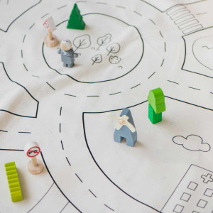 Sac rangement jouets /Tapis de jeu enfant "Playville" Play and go