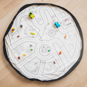 Sac rangement jouets /Tapis de jeu enfant "Playville" Play and go
